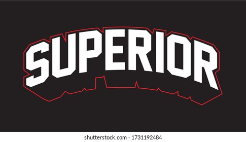 superior typography for print t shirt, free vector