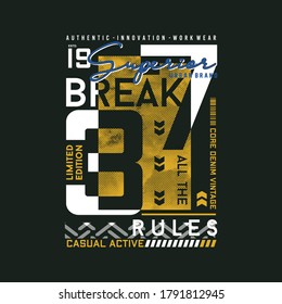 superior urban brand abstract backcground graphic typography vector t shirt design
