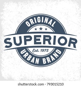 Superior Urban Brand - Tee Design For Print