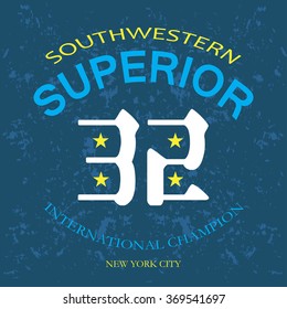 Superior, Vector illustration