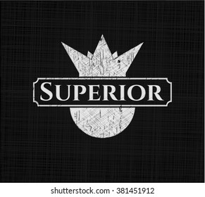 Superior written on a blackboard