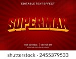 superman 3D text effect template