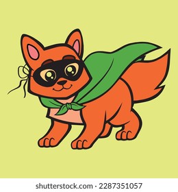 Superman cat Cartoon art