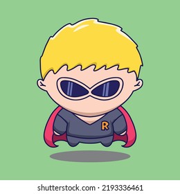 Superman Character Premium Vector Isolated