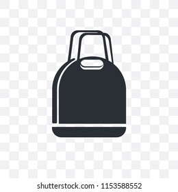 Supermarket Bag vector icon isolated on transparent background, Supermarket Bag logo concept