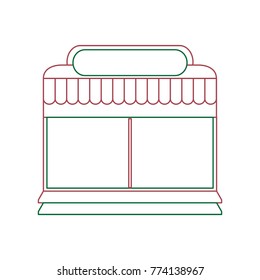 supermarket building icon