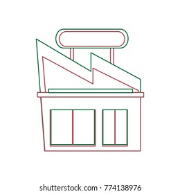 supermarket building icon