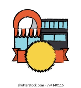 supermarket building icon