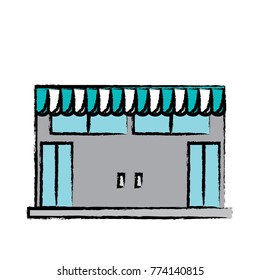supermarket building icon