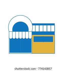 supermarket building icon