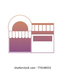 supermarket building icon