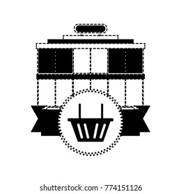 supermarket building icon