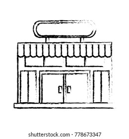 supermarket building icon