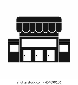Supermarket building icon in simple style isolated vector illustration