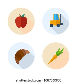 supermarket color icon.set