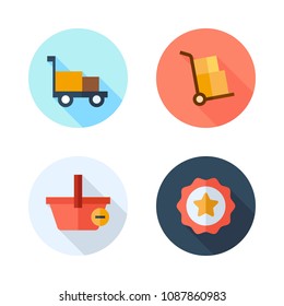 supermarket color icon.set