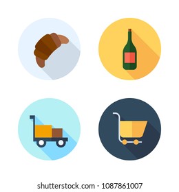 supermarket color icon.set