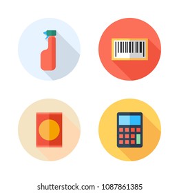 supermarket color icon.set