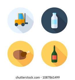 supermarket color icon.set