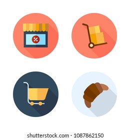 supermarket color icon.set