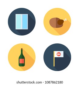 supermarket color icon.set