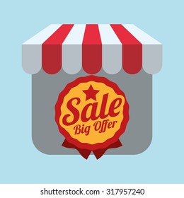 Supermarket concept with shopping icons design, vector illustration 10 eps graphic.
