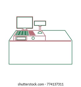 supermarket counter icon