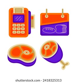 supermarket element with vector illustration