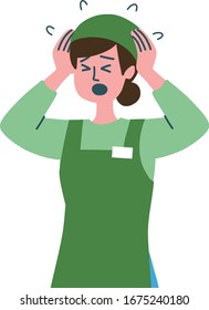 supermarket employee salesperson woman saleswoman