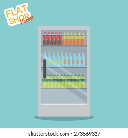 Supermarket. Flat vector