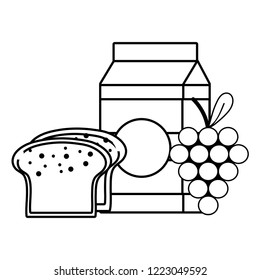 supermarket grocery products cartoon