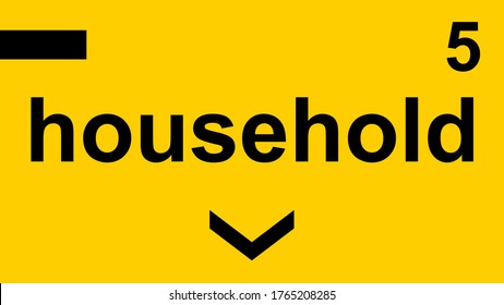 Supermarket and Grocery Store Isle Sticker Sign Household Section 5