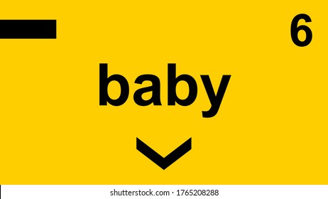 Supermarket and Grocery Store Isle Sticker Sign Baby Section 6