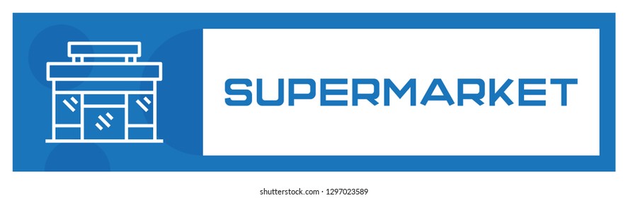 SUPERMARKET ICON CONCEPT
