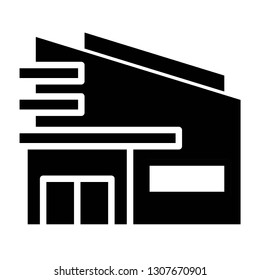 supermarket icon design with creative modern concept and black and white glyph style logo shape for pictogram, website, ecommerce, satartup, web button design vector eps 10
