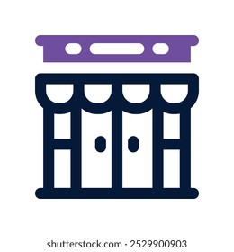 supermarket icon. vector dual tone icon for your website, mobile, presentation, and logo design.