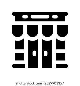 supermarket icon. vector glyph icon for your website, mobile, presentation, and logo design.