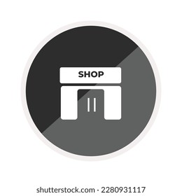 Supermarket icon, is a vector illustration, very simple and minimalistic. With this Supermarket icon you can use it for various needs. Whether for promotional needs or visual design purposes