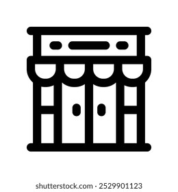 supermarket icon. vector line icon for your website, mobile, presentation, and logo design.