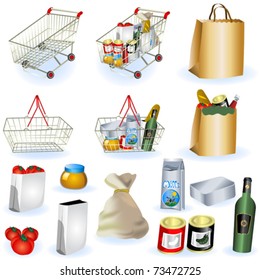 Supermarket icons 1