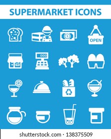 Supermarket icons,vector