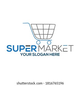 Supermarket Logo Design High Vector Template Stock Vector (Royalty Free ...