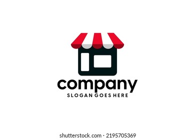 Supermarket Logo Design Shop Tagline Stock Vector (Royalty Free ...