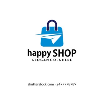 Supermarket logo template concept, design online shop logo collection