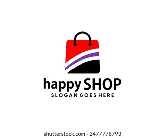 Supermarket logo template concept, design online shop logo collection