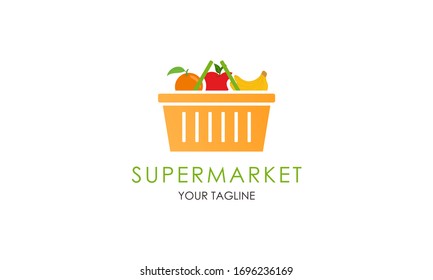 Supermarket Logo Template Design Vector