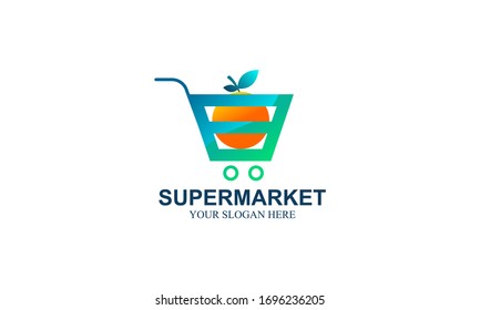 Supermarket Logo Template Design Vector Stock Vector (Royalty Free ...