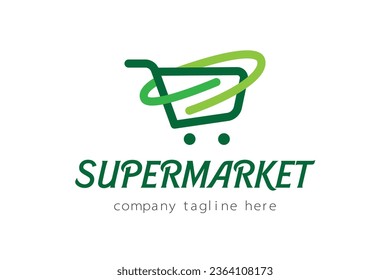 Supermarket logo vector design for business.