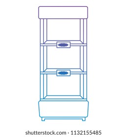 supermarket refrigerator empty icon
