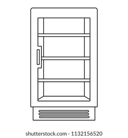 supermarket refrigerator empty icon